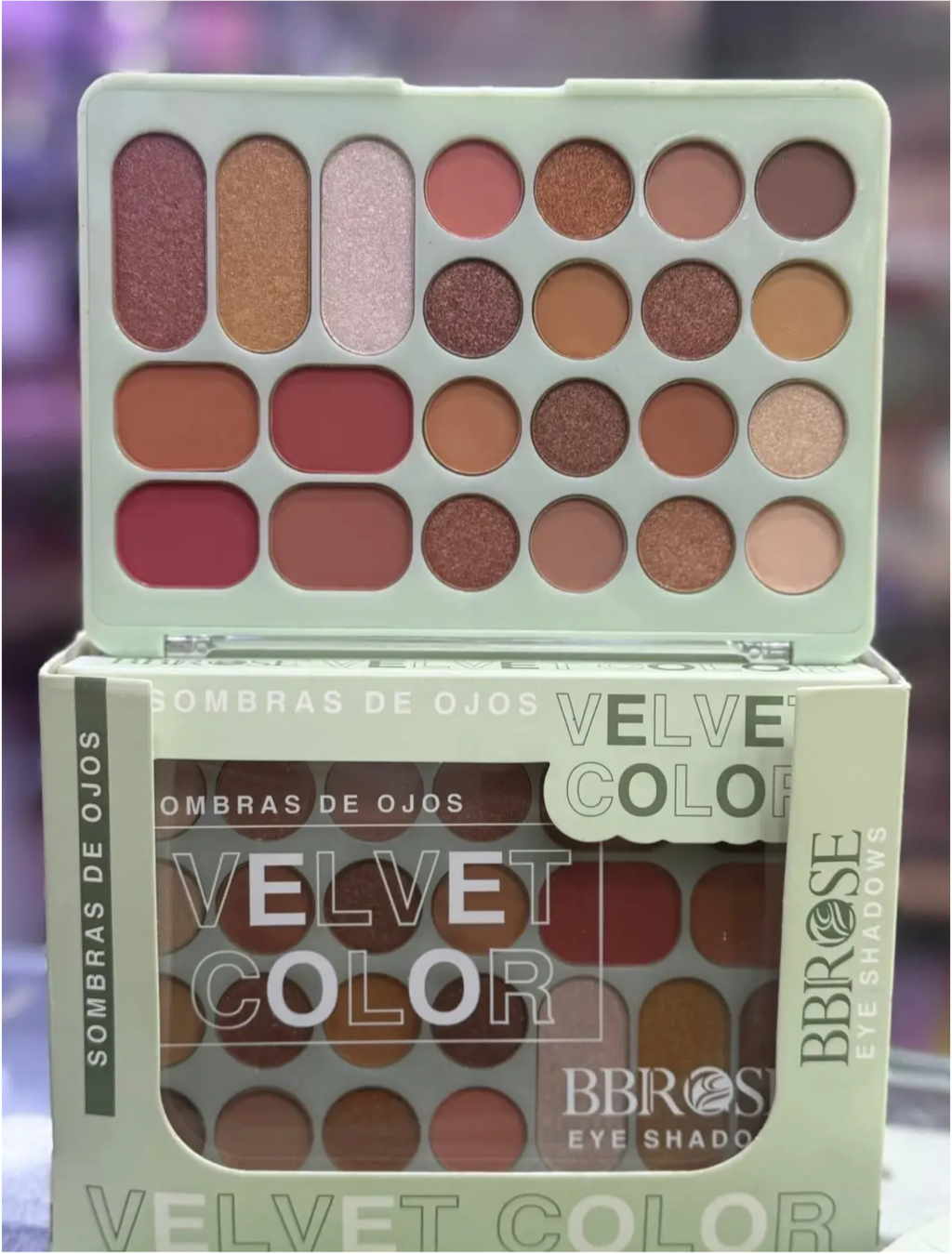 Paleta de sombras VELVET COLOR - Modelo 1