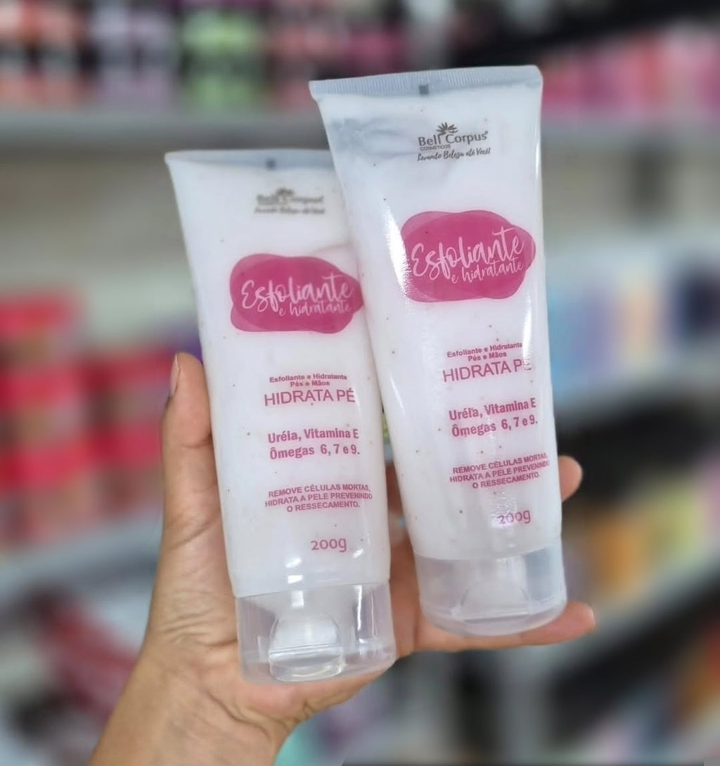 Exfoliante e hidratante de manos y pies