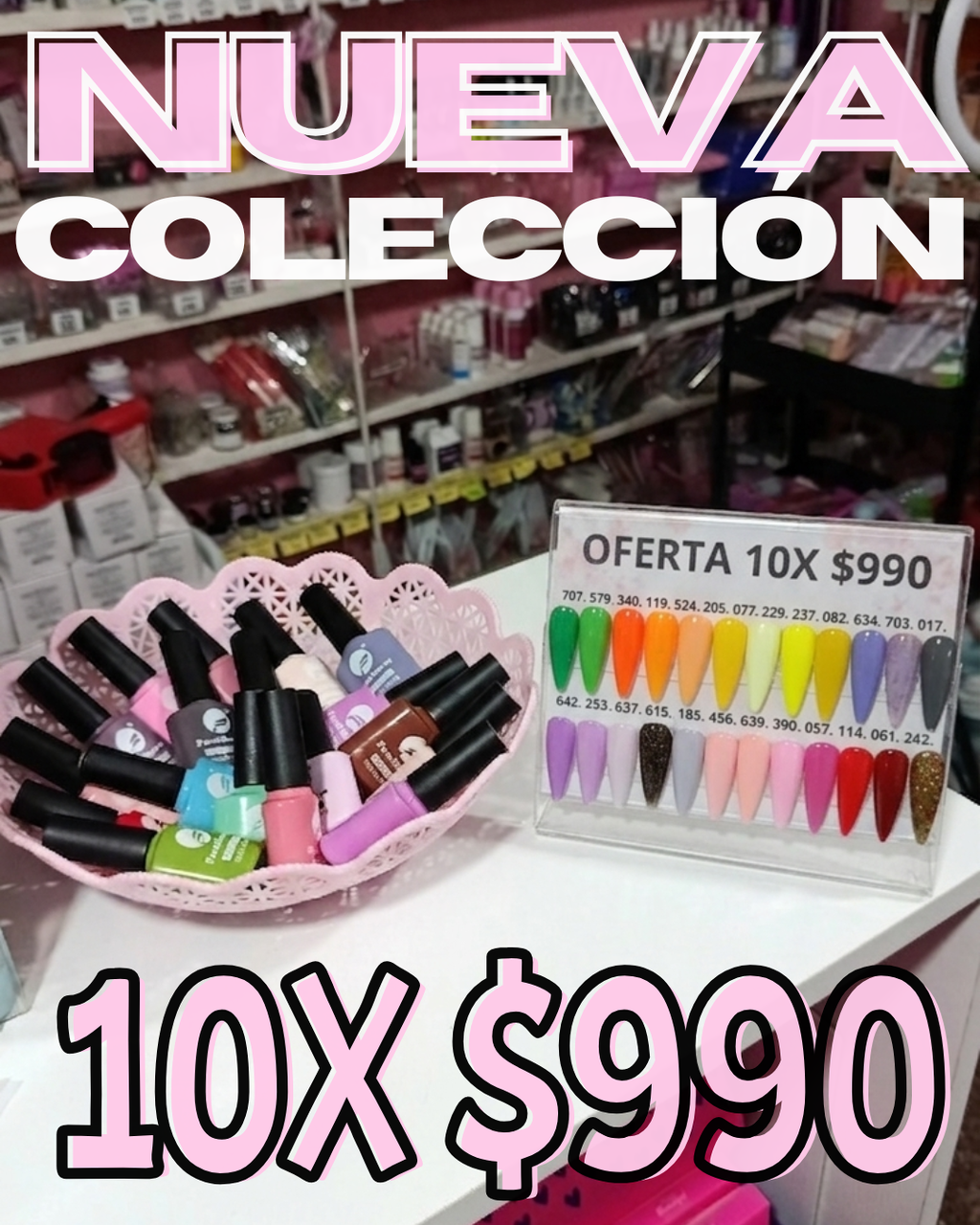 10x $990 OFERTA esmaltes UV LED (Actualizamos la carta con nuevos colores)