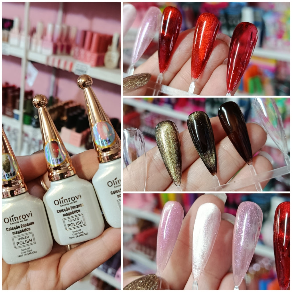 Esmaltes Ojo de gato y vitral jelly