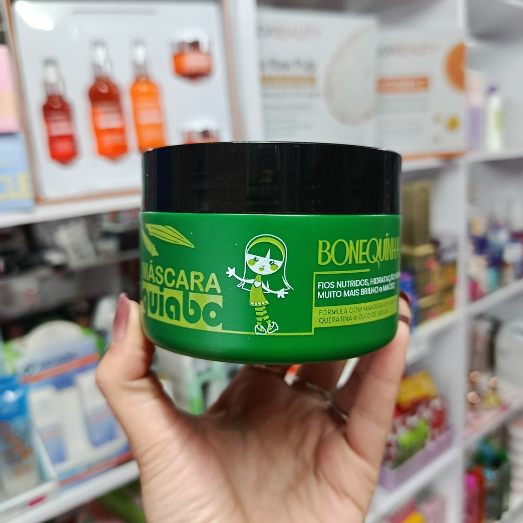 Máscara Quiabo - 250 gr Queratina, Aceite de Argán, manteca de karité