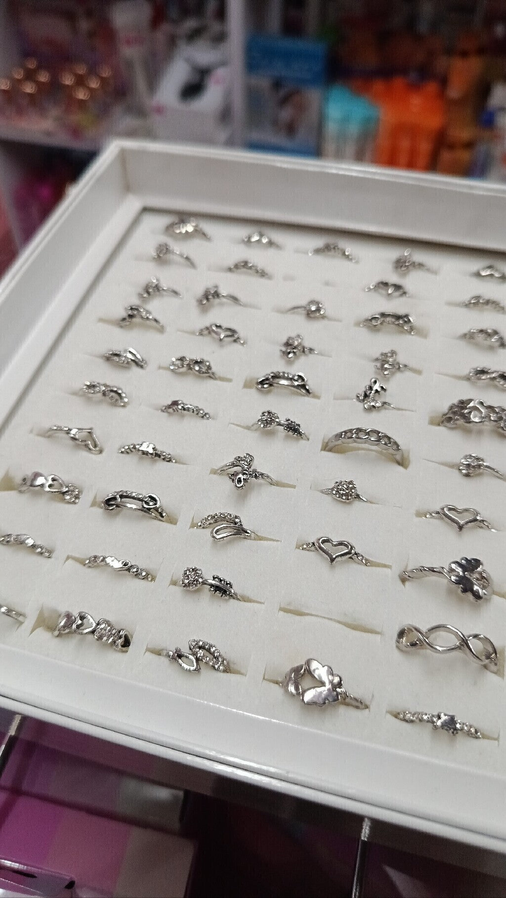Anillos dorados y plateados (medio dedo, ideal para lucir diseños de uñas)
