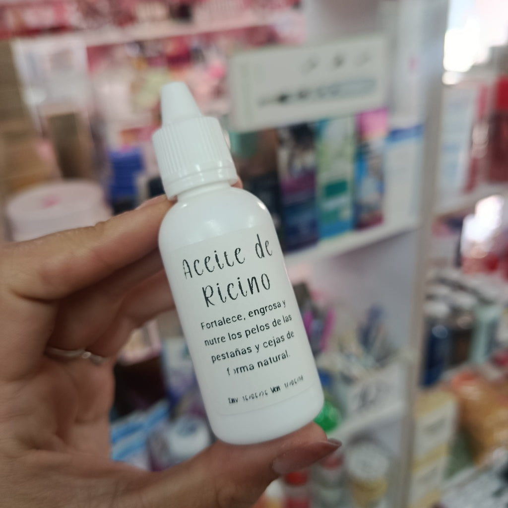 Aceite de Ricino con gotero para pestañas y cejas