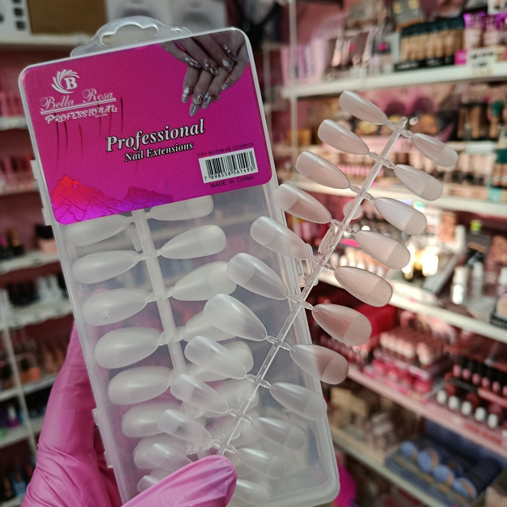 Tips Soft Gel 240 unidades prelimadas - Almendra, Coffin y Balerina