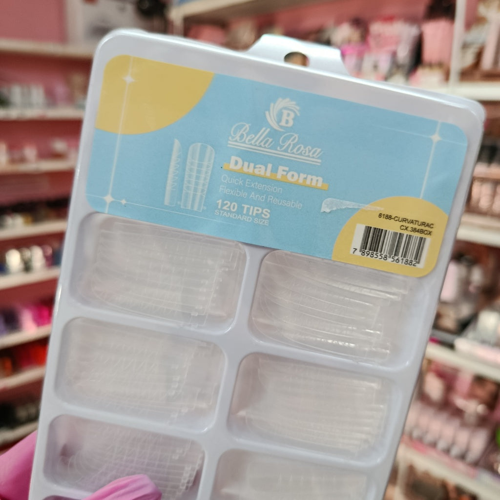 Dual system x120 unid - Moldes polygel almendra, coffin, cuadradas y stiletto