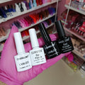 Esmaltes semipermanentes UV LED blanco y negro 10 ml