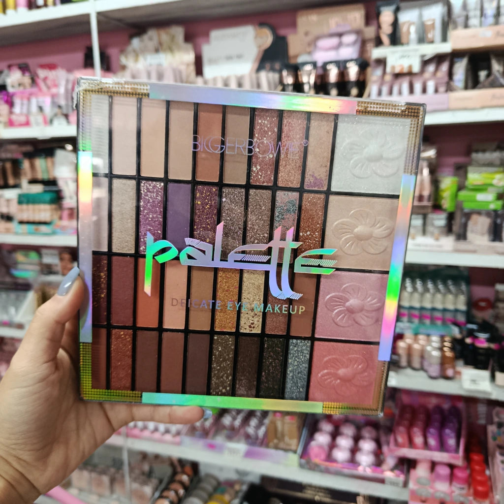 Paleta Palette - 36 Sombras + 2 Iluminador + 2 Rubor