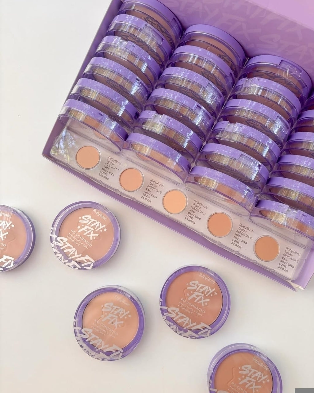 Polvo Compacto Stay Fix - RubyRose