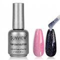 Top Coat con Glitter 12 ml - SUNVIEW