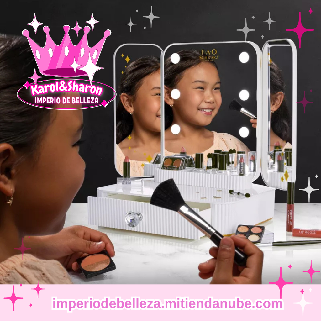 Kit de maquillaje con espejo tocador