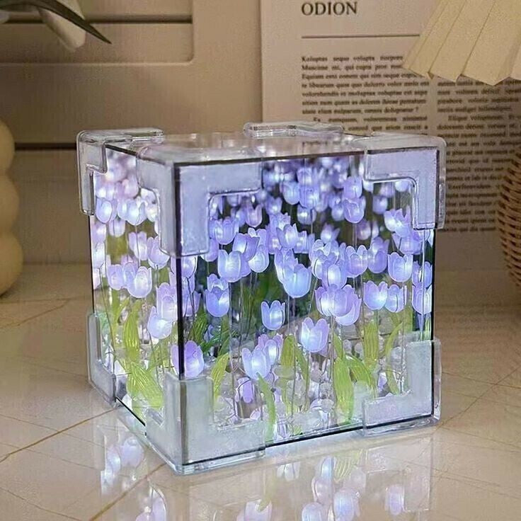 Lámpara de Tulipán Cubo
