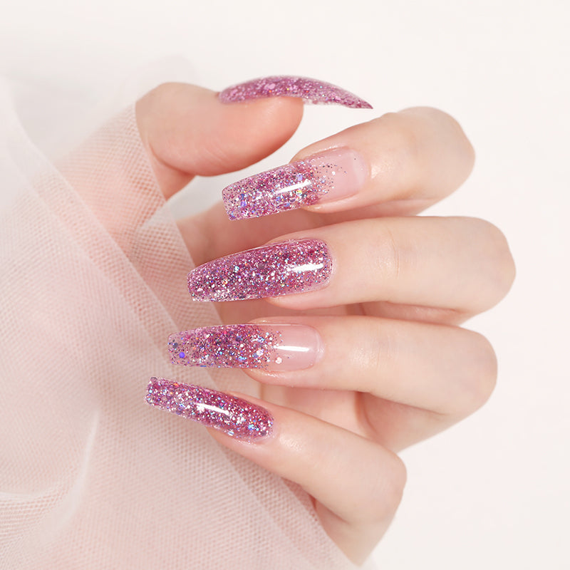 Polygel con glitter