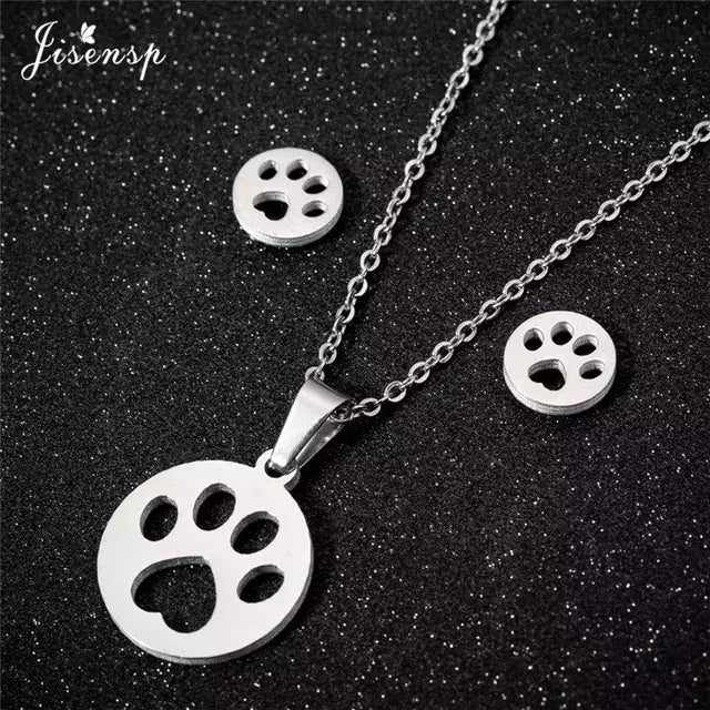 Kit caravanas + collar Acero quirúrgico