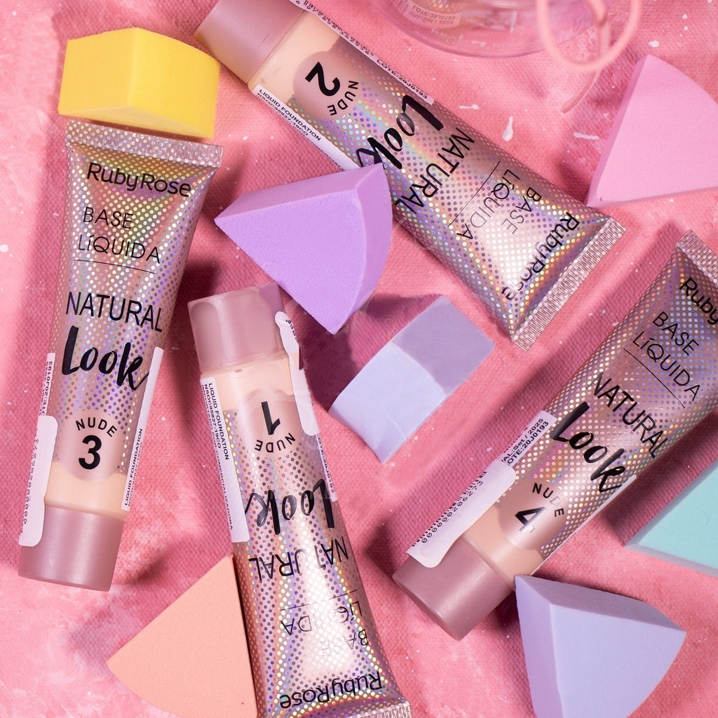 Base Natural Look Beige y Chocolate - RubyRose