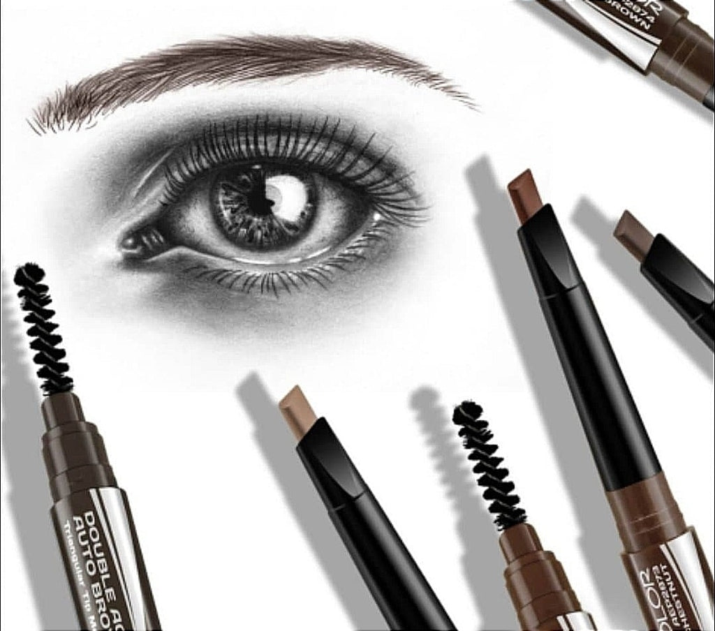 Delineador doble cejas + cepillo