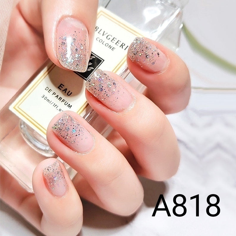 Esmaltes semipermanente glitter/brillos