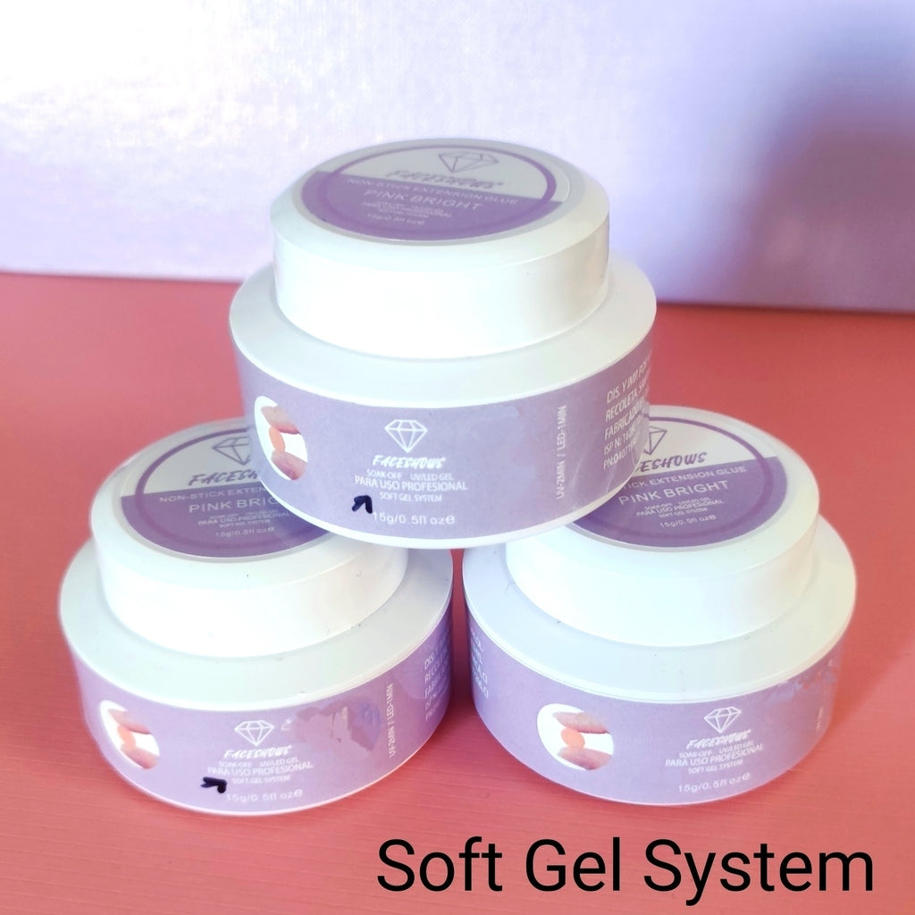 Press Gel sólido - Pegamento de Soft gel y gel de relieve 15gr