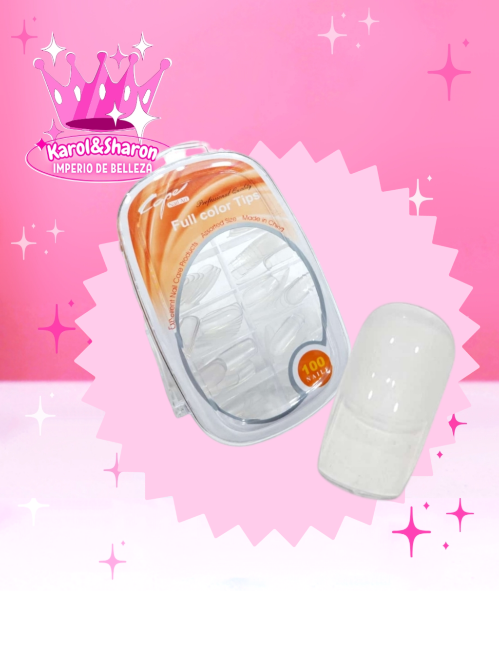 Tips Soft Gel tips x100 unid prelimados