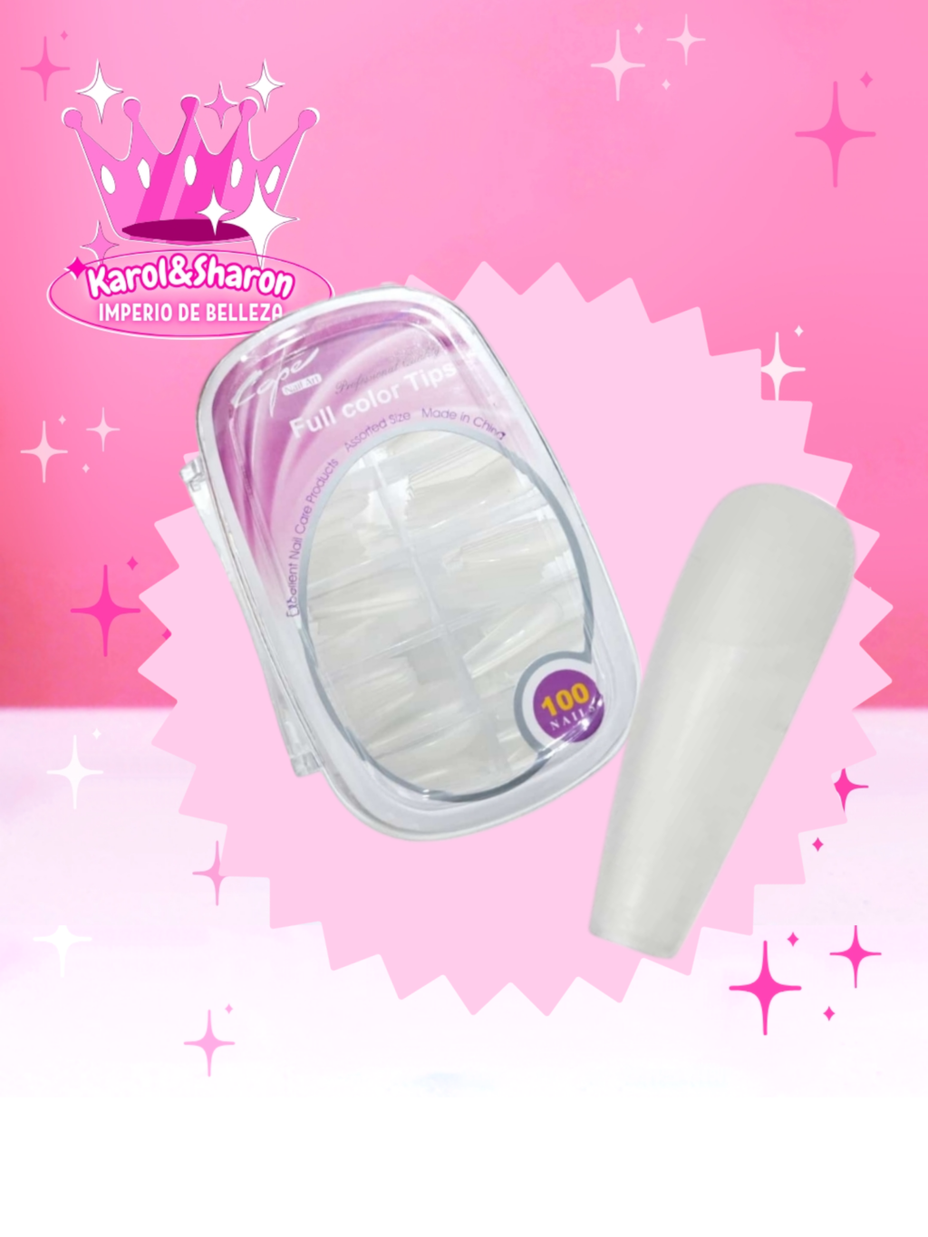 Tips Soft Gel tips x100 unid prelimados
