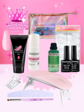 Kit de polygel en neceser con removedor