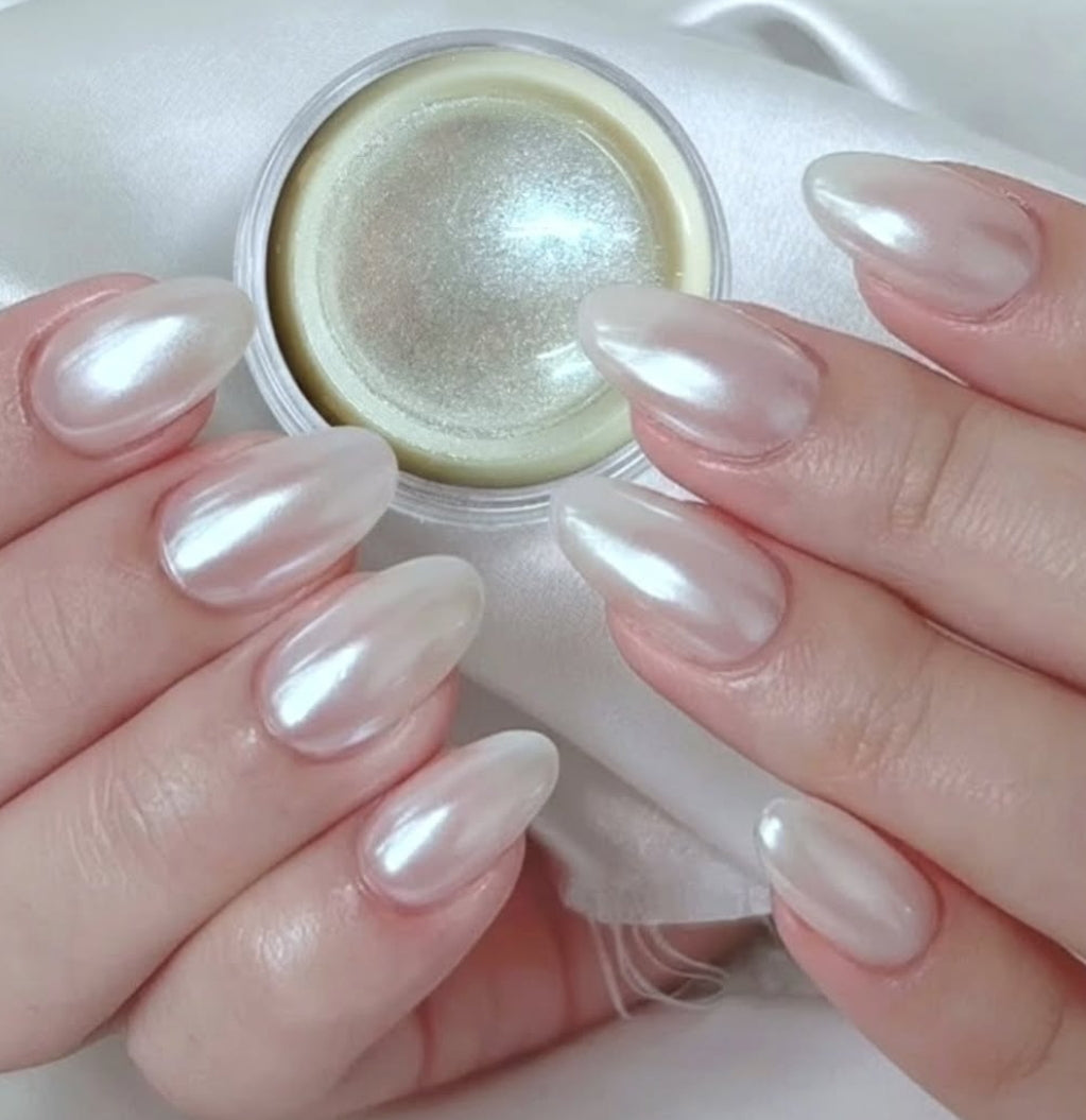 Efecto Glazed Donut, Perlado Blanco