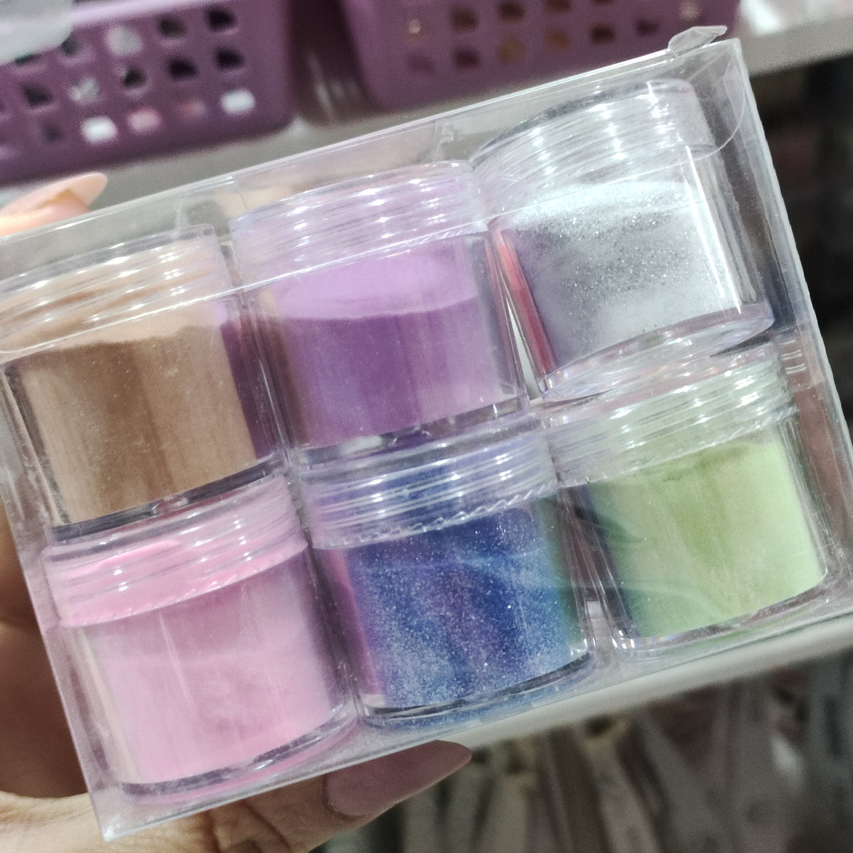 Polvo Acrílico con Pigmento y Glitter (Polímero) 15grs