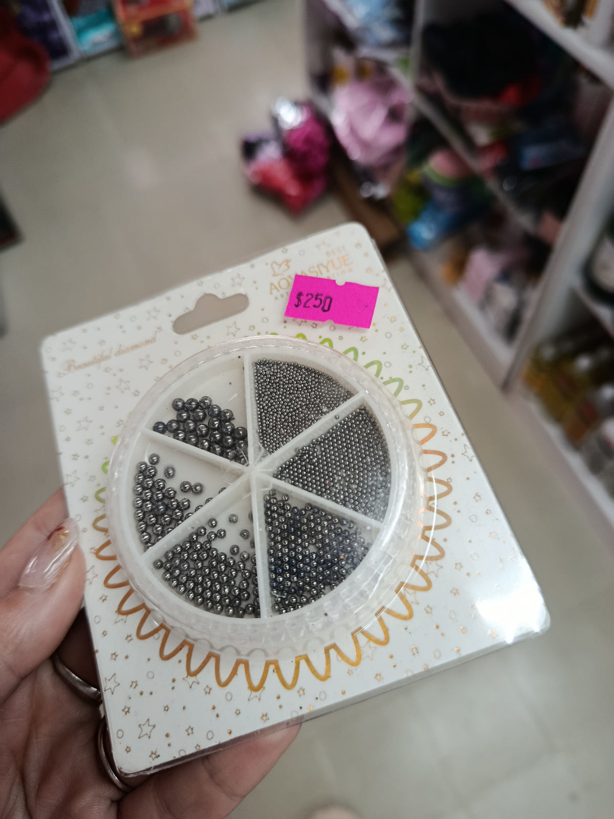 Carrusel de Caviar Plateado