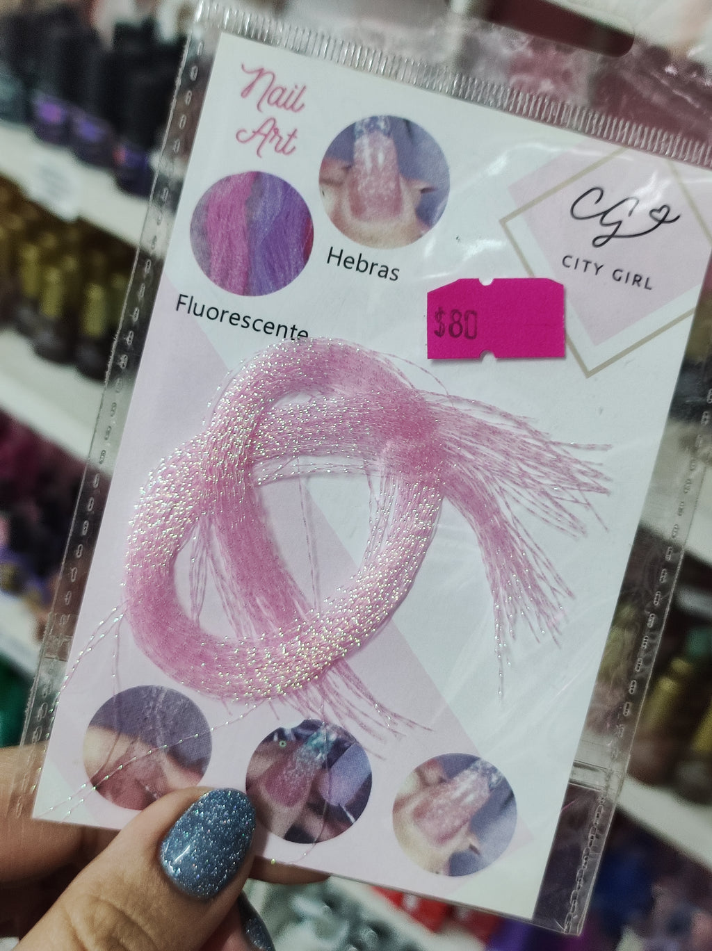Hilo Fibra Hebras Holograficas - City Girl