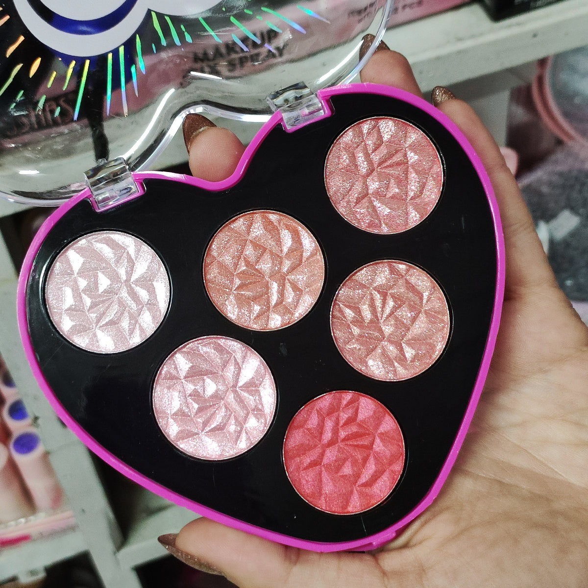 Paleta de Rubor e Iluminador.