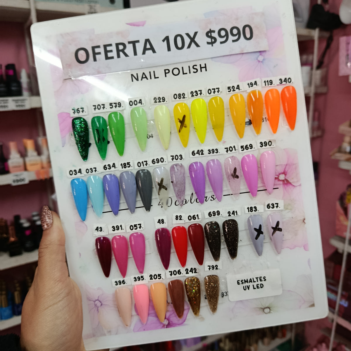 10x $990 OFERTA esmaltes UV LED (Últimas unidades)