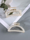 Pinza para Cabello, con Perlas.