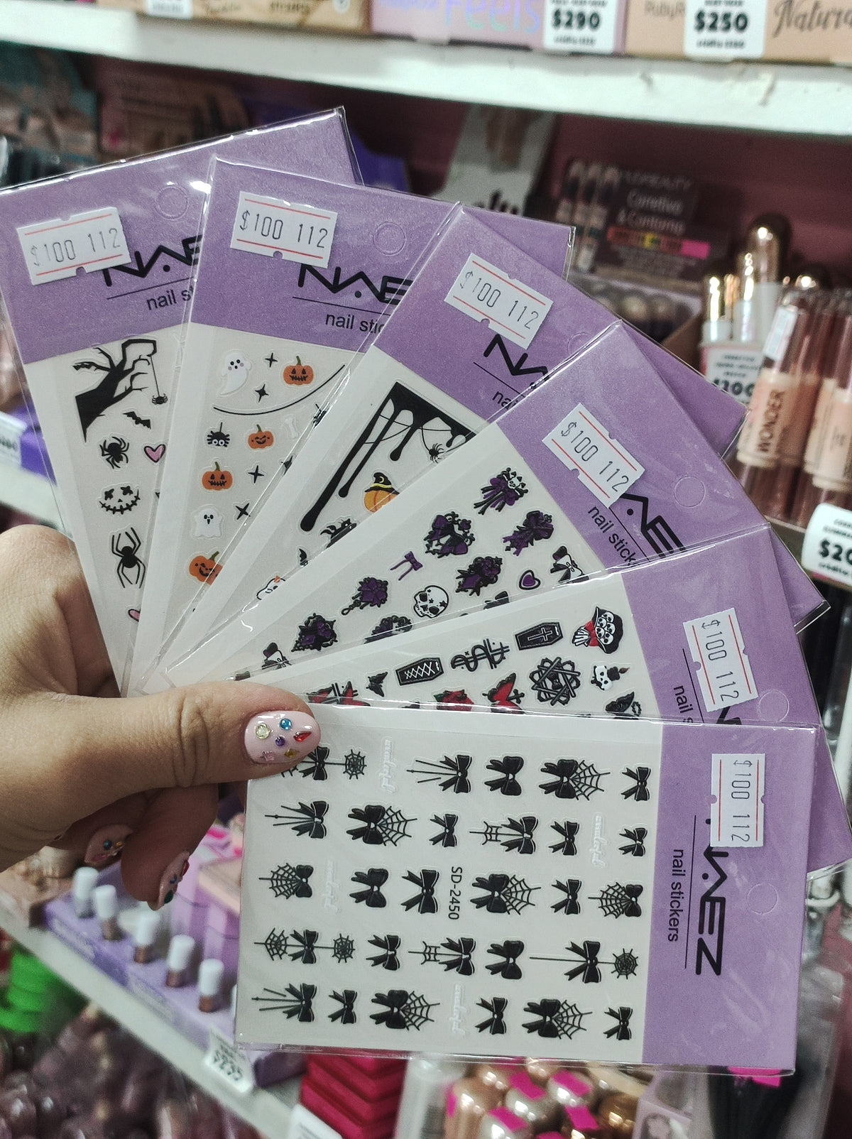 Stickers de Halloween, para uñas