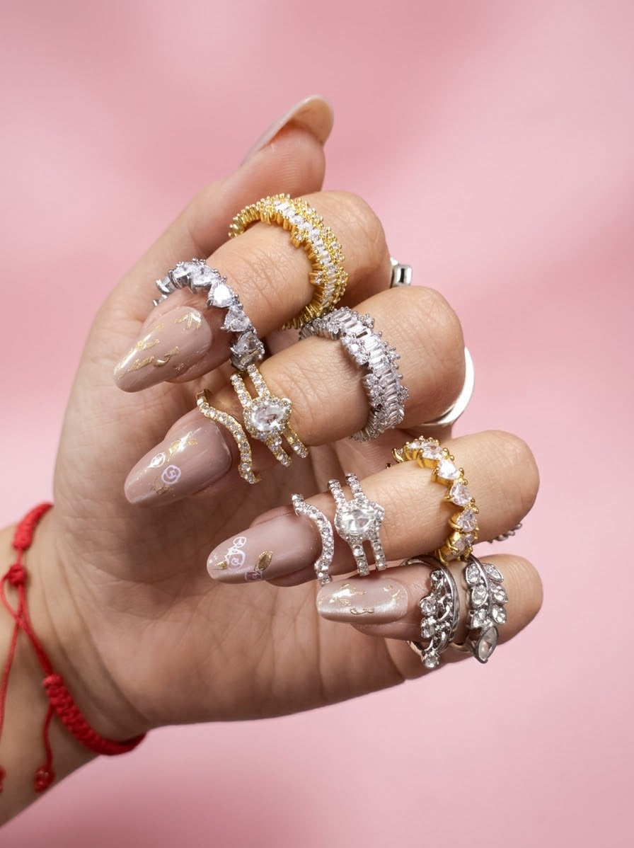 Anillos ajustables para Manicura