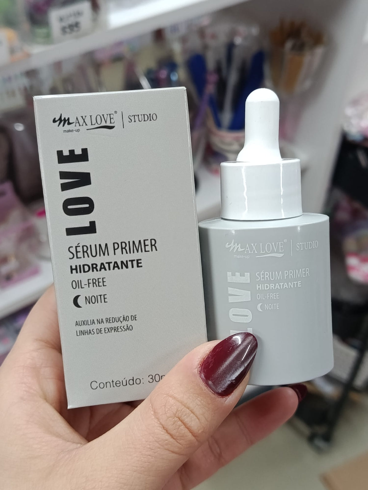 Sérum Primer AXLOVE - Hidratante, OIL FREE, Para uso NOCTURNO