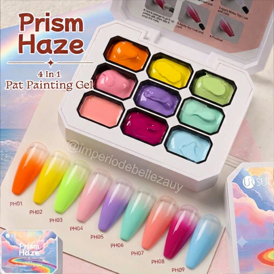 Paleta de 9 Gel Painting Prism Haze
