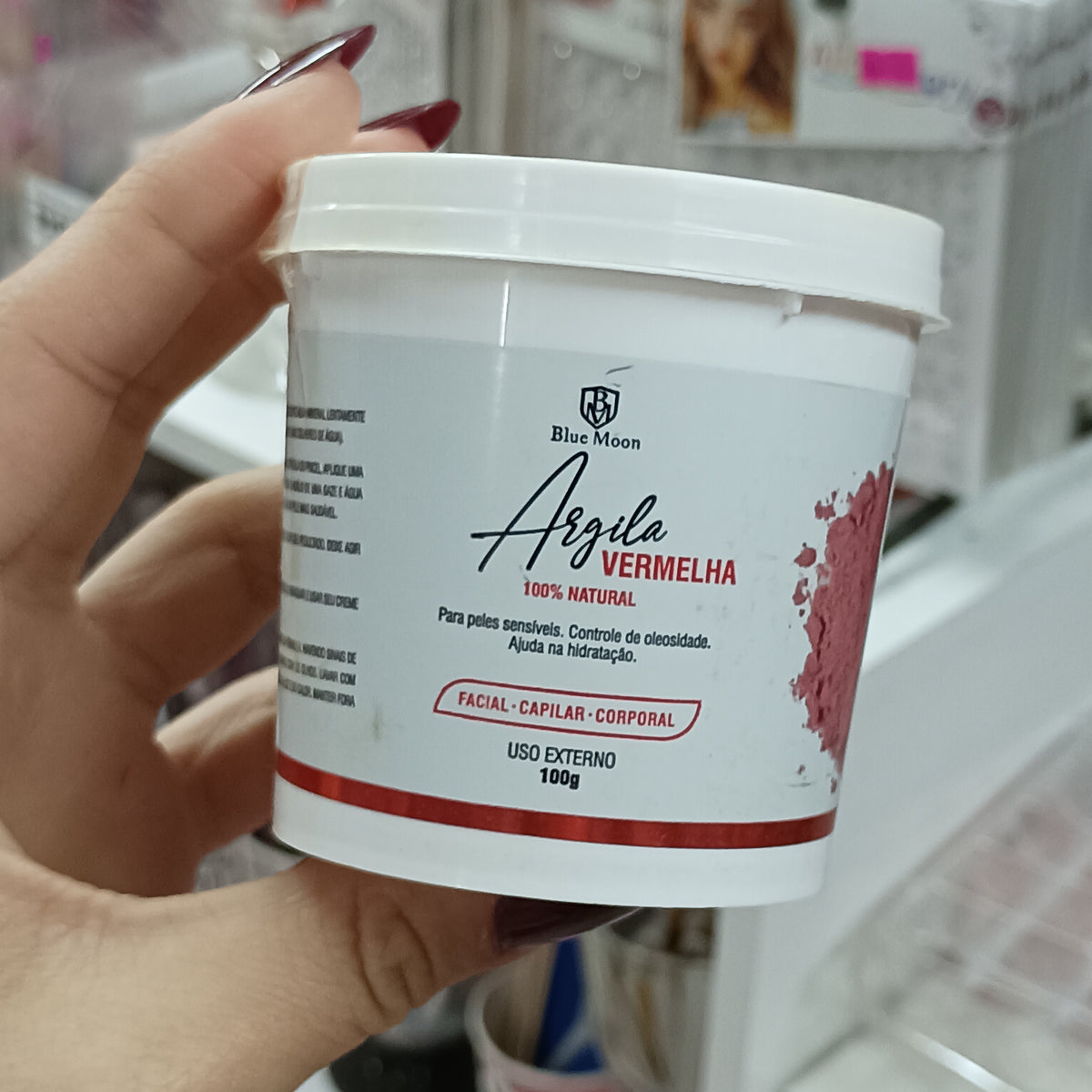 Arcilla Facial-Capilar-Corporal, ROJA