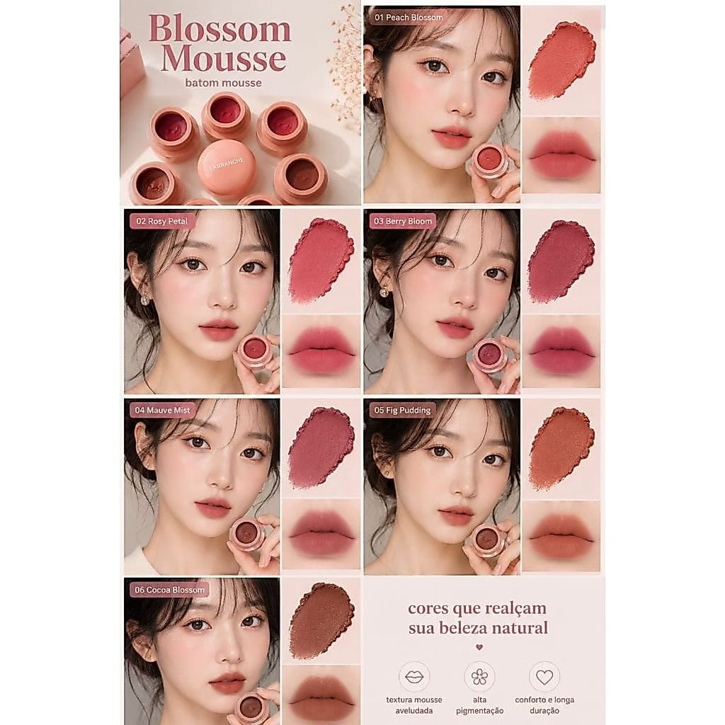 Rubor en crema 3 en 1, Blossom Mousse