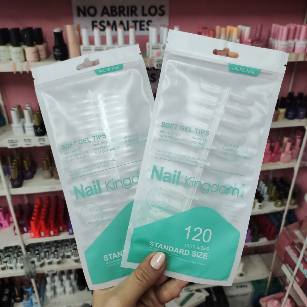 Soft Gel Tips Nail Kindom, 120 unidades