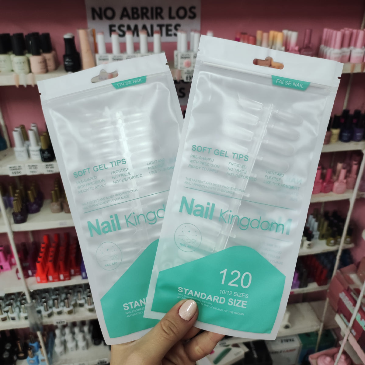 Soft Gel Tips Nail Kindom, 120 unidades