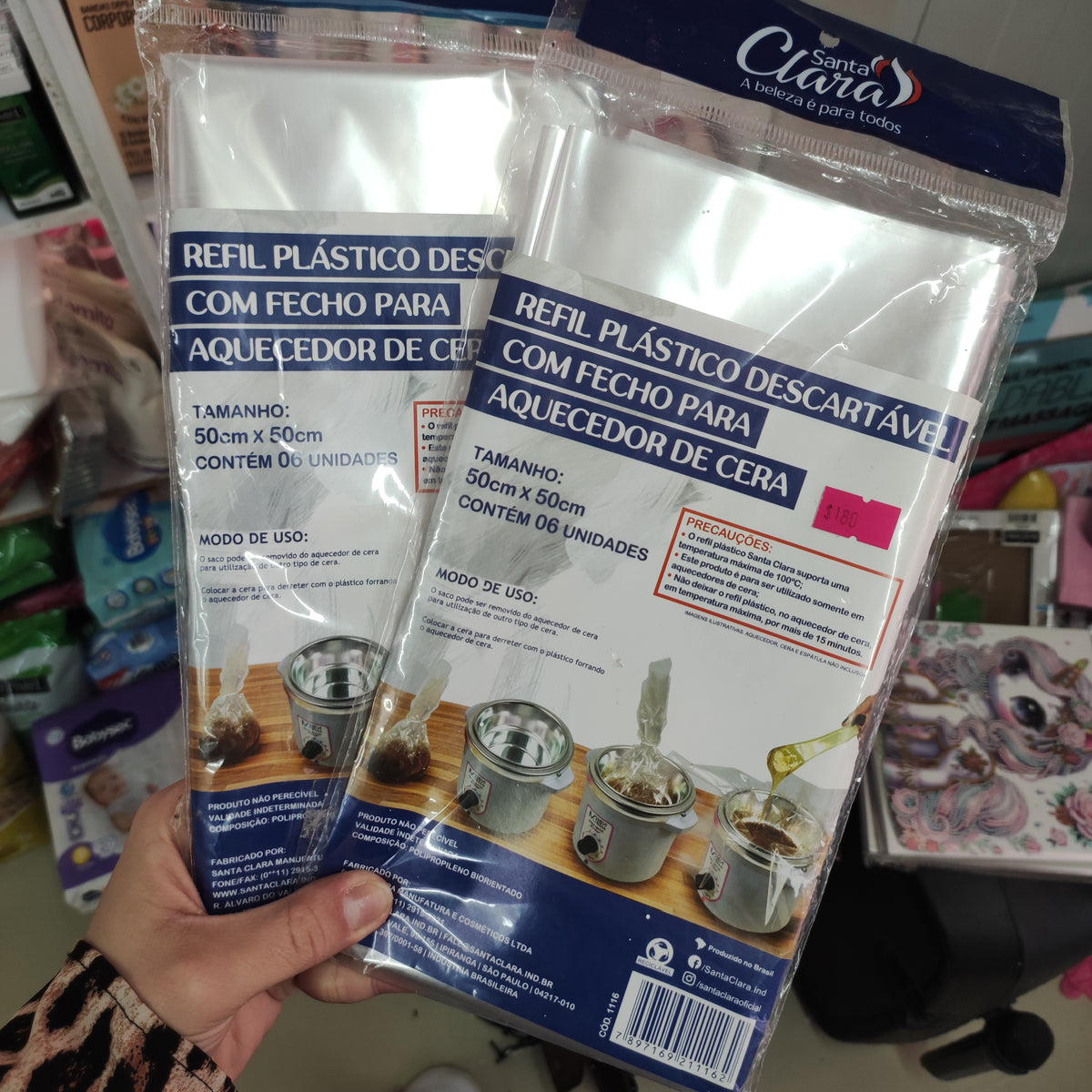 Plástico descartable para Olla de Cera.