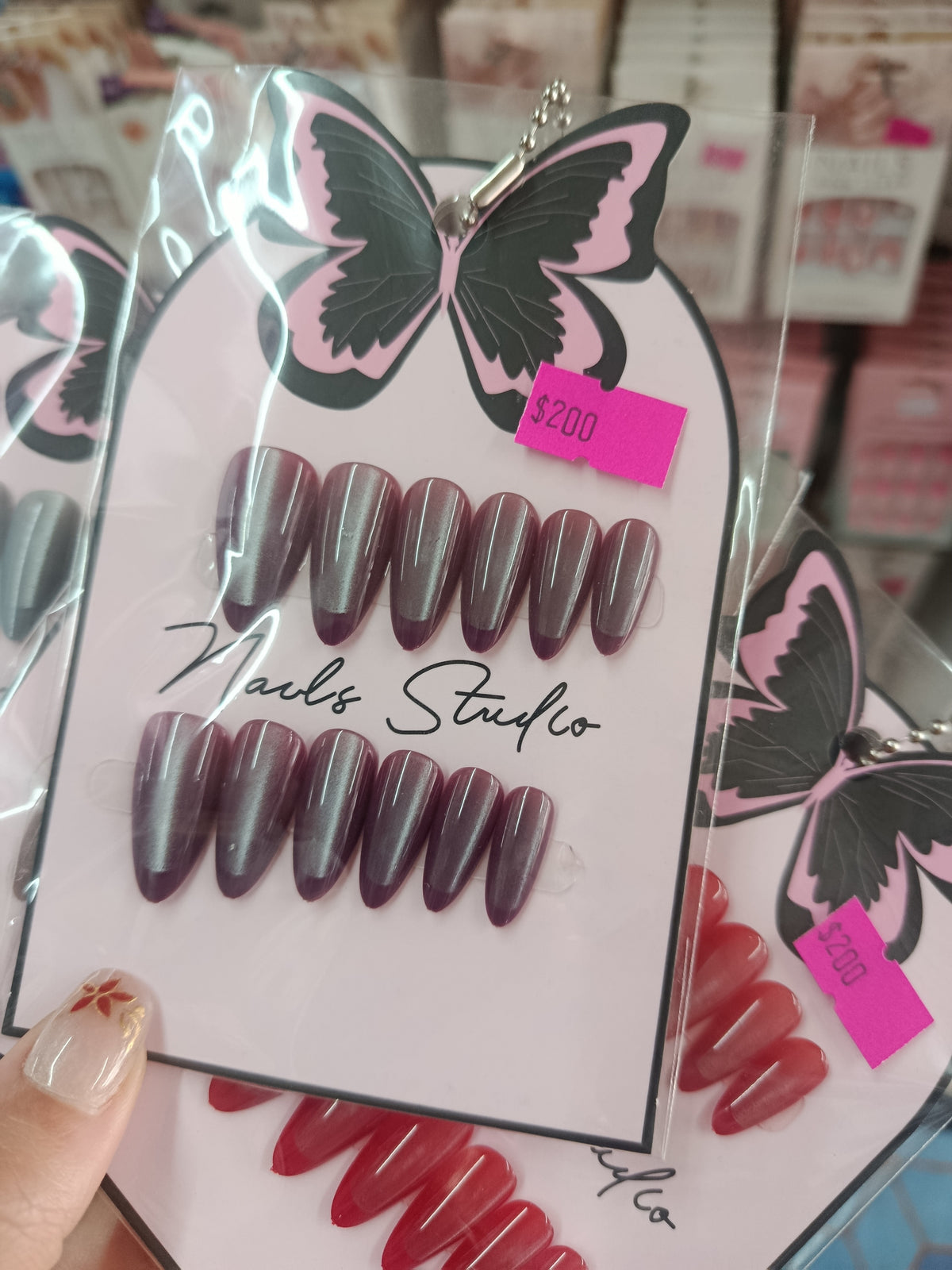 Uñas Press On - Ojo de gato
