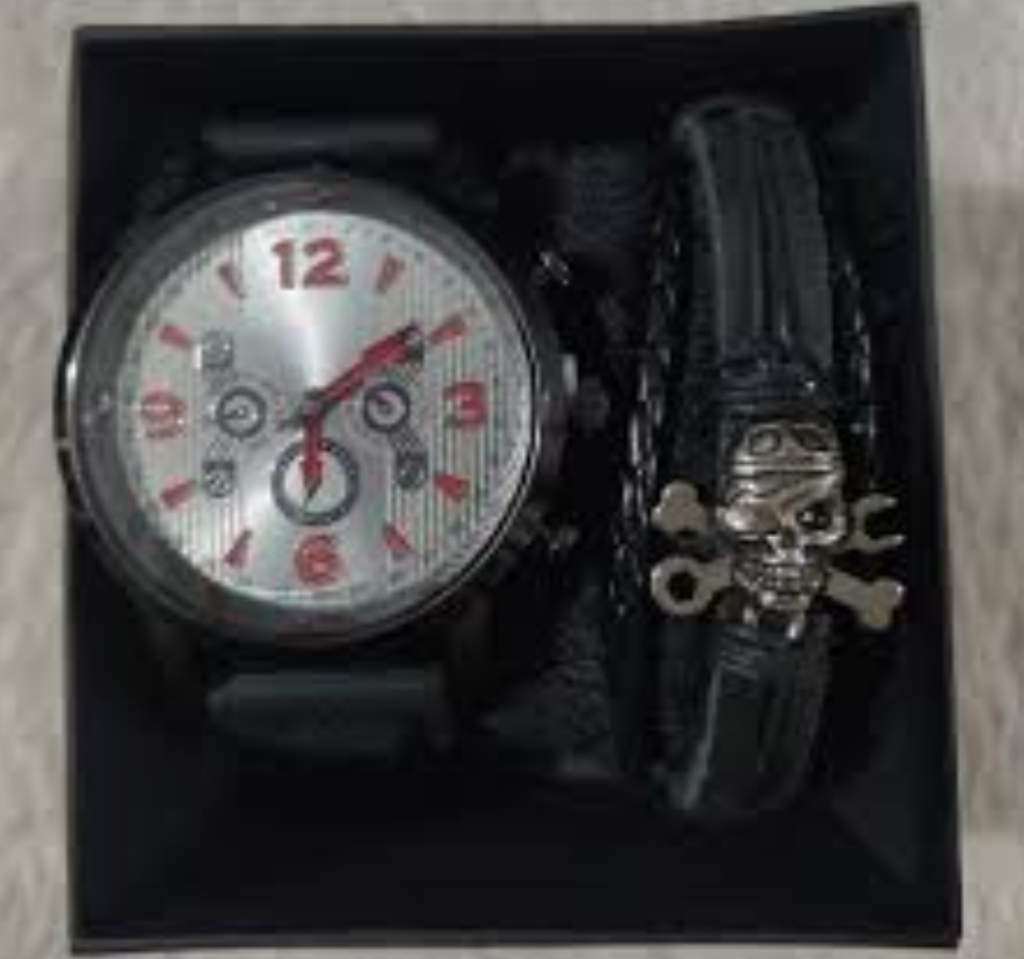 Reloj + pulsera + caja
