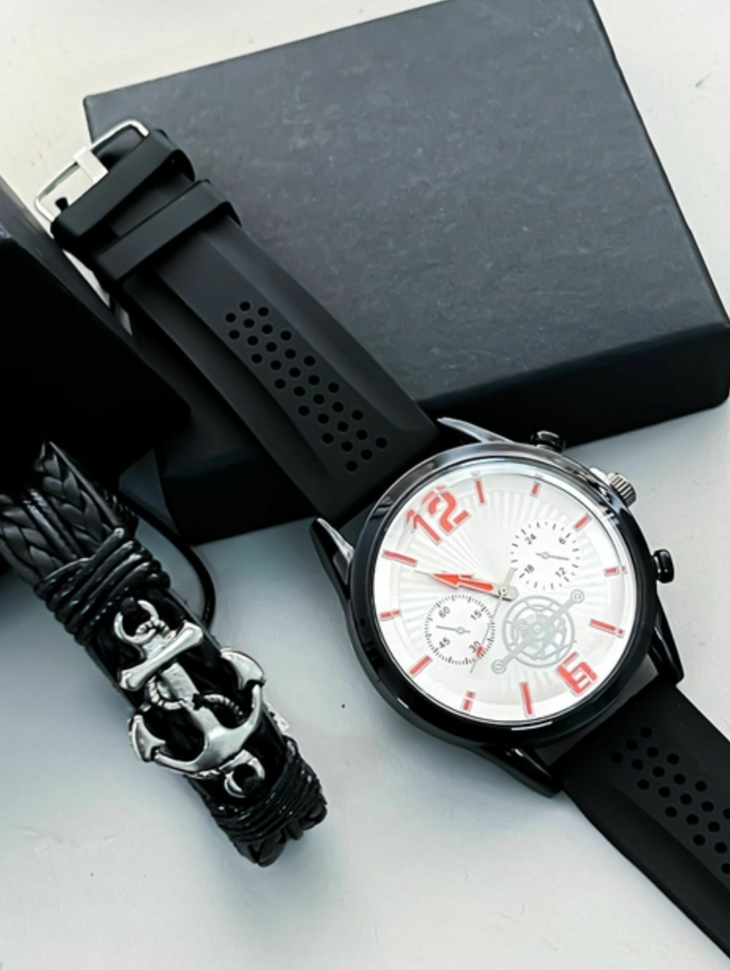 Reloj + pulsera + caja