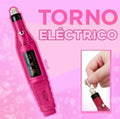 Torno eléctrico con cargador adaptador y kit de fresas