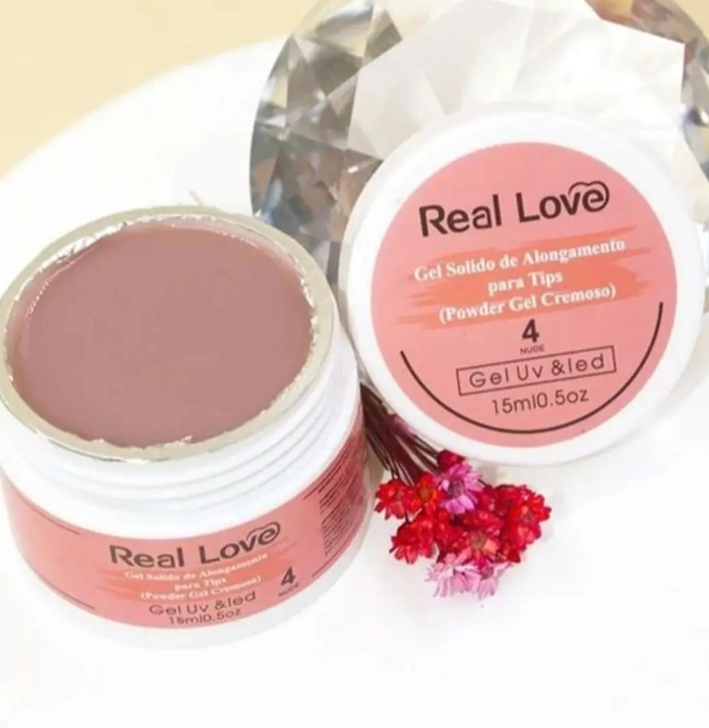 Gel sólido All Smile y Sea Blue de Real Love - Construcción y Relieve 3D
