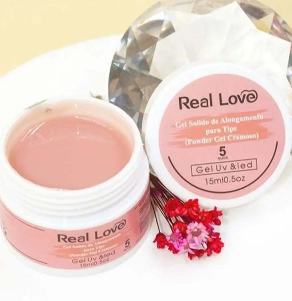 Gel sólido All Smile y Sea Blue de Real Love - Construcción y Relieve 3D