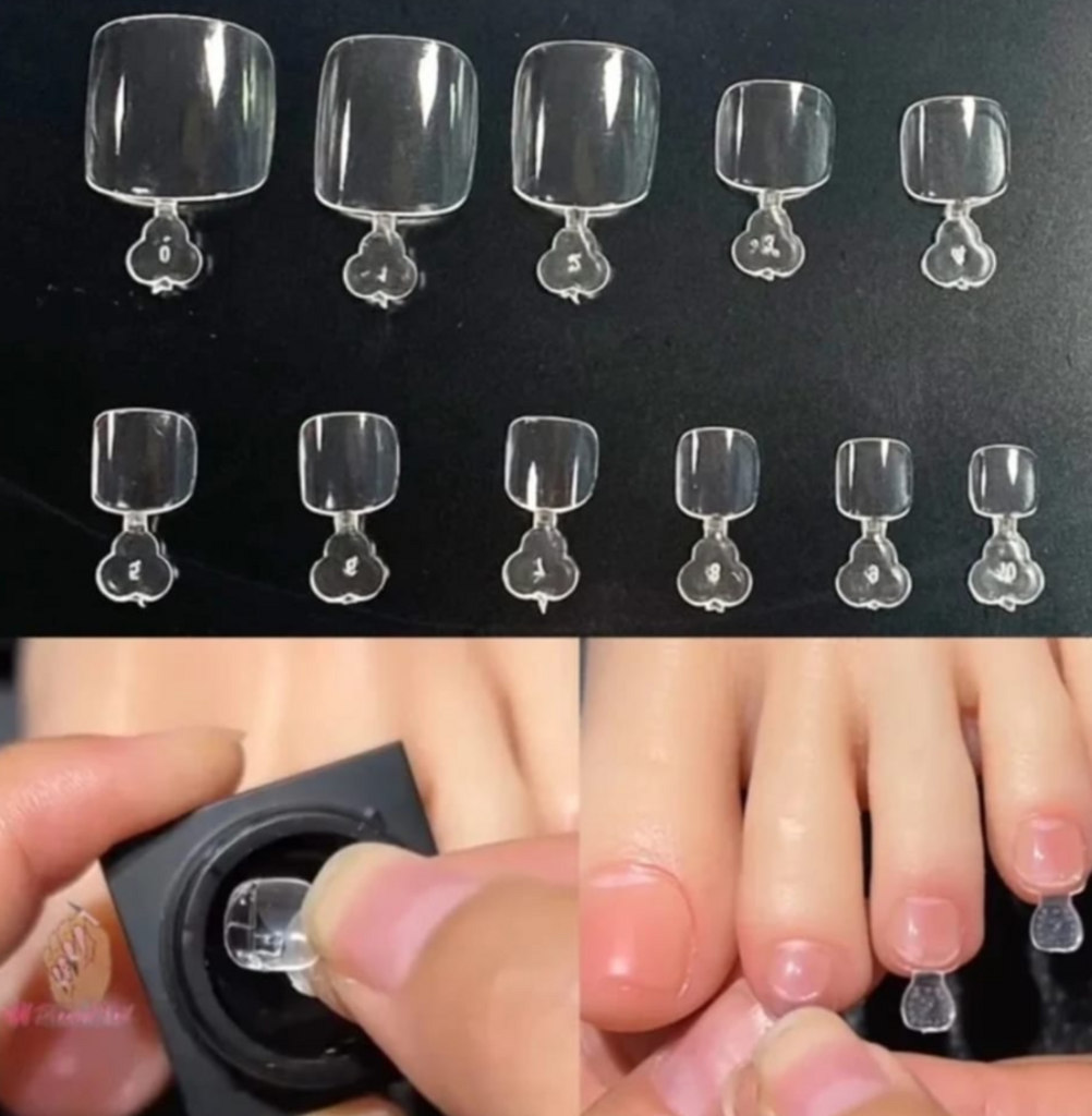 Tips pies Soft gel x600 unidades