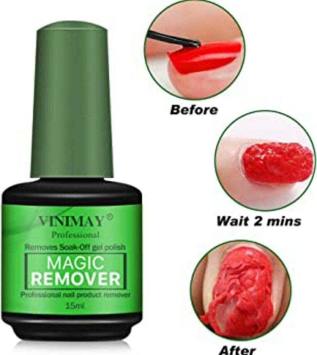 Removedor mágico de semipermanente y soft gel