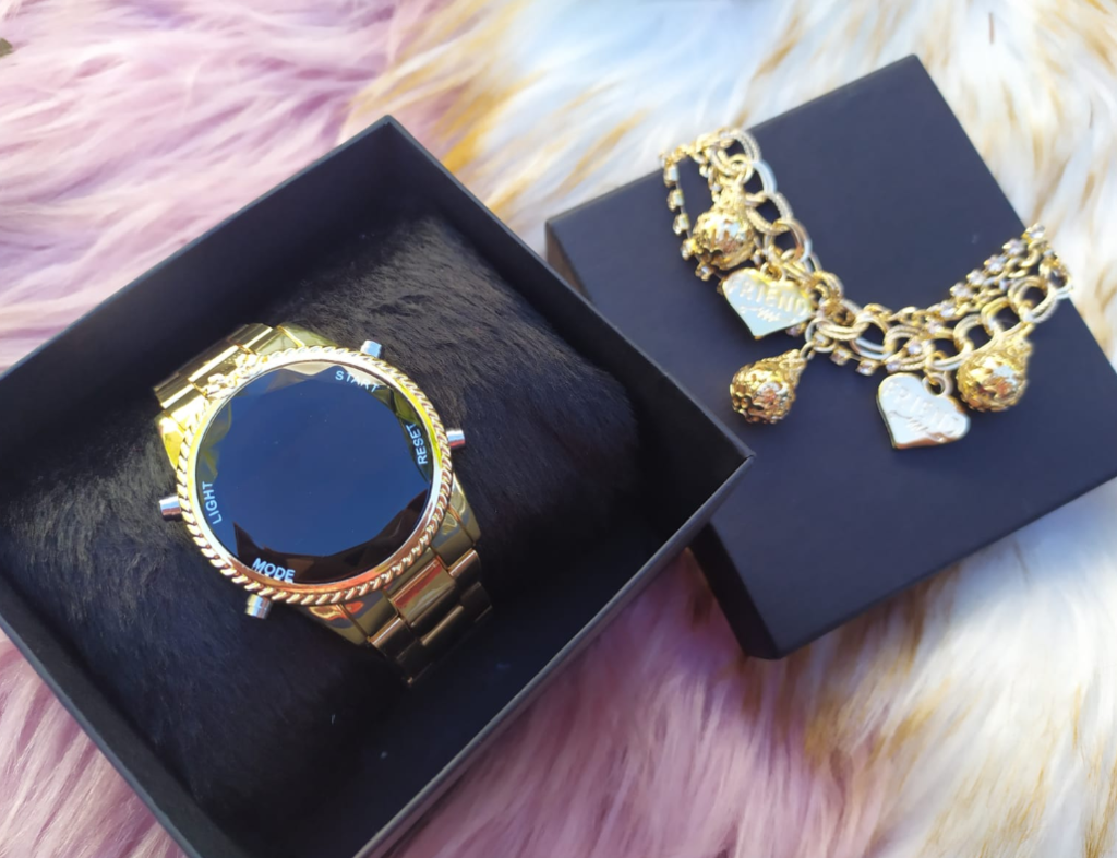 Reloj + pulsera + caja