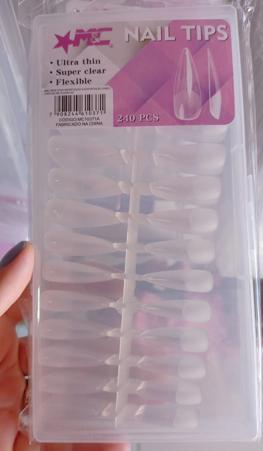 Tips Soft Gel 240 unidades